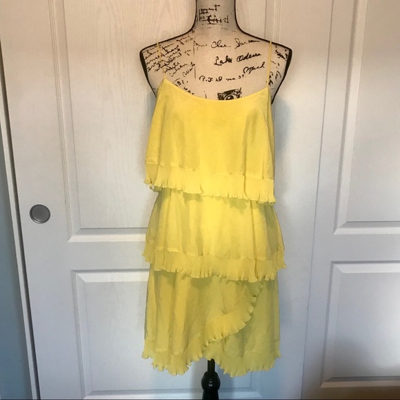 BCBG Maxazria Silk tiered layered dress NWT medium - Picture 2 of 6